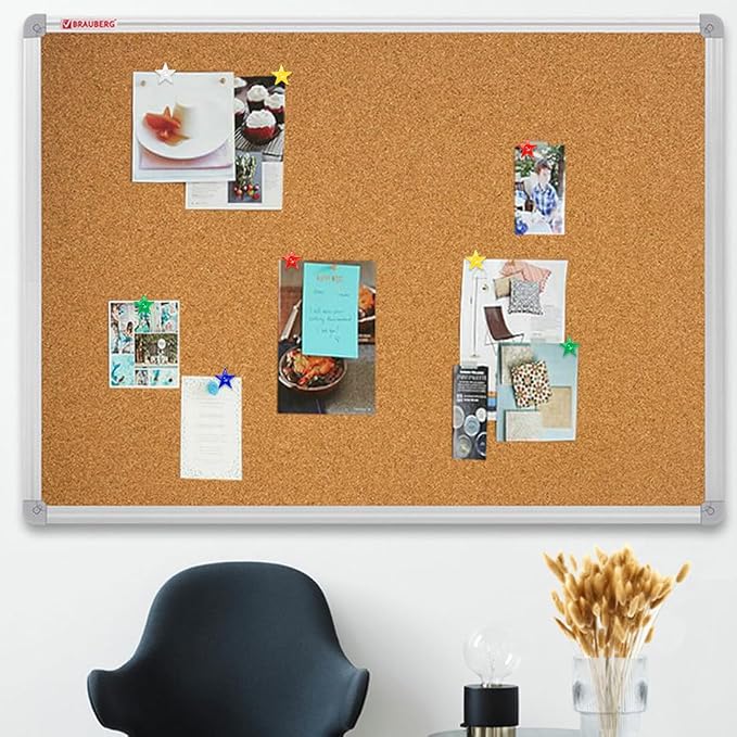 ELANE 100 Pcs Star Thumb Tacks for Wall Hangings, Flat Thumb Tacks and Push Pins