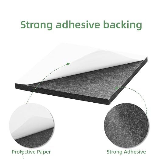 8Pcs Black EVA Foam Pad 4in x 4in x 1/4in High Density Closed Cell Foam Sheet
