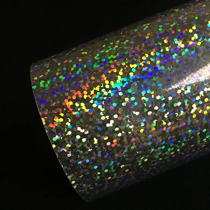 Holographic Silver Metallic Foil HTV Heat Transfer Vinyl