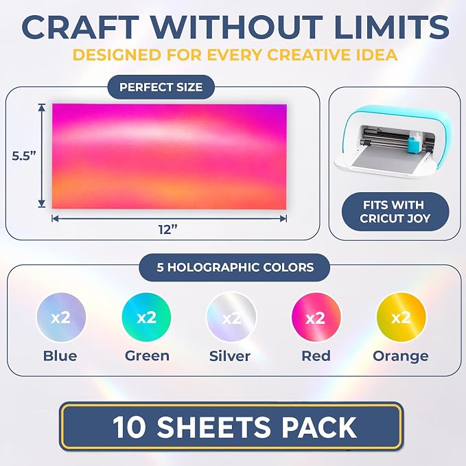 Holographic Vinyl Permanent Metallic Opal Vinyl Sheets Strong Foil Adhesive