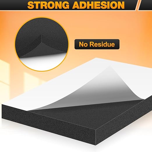 MYFAMIREA 22 PCS Adhesive Foam Padding Sheets Closed Cell Self Adhesive Sticky