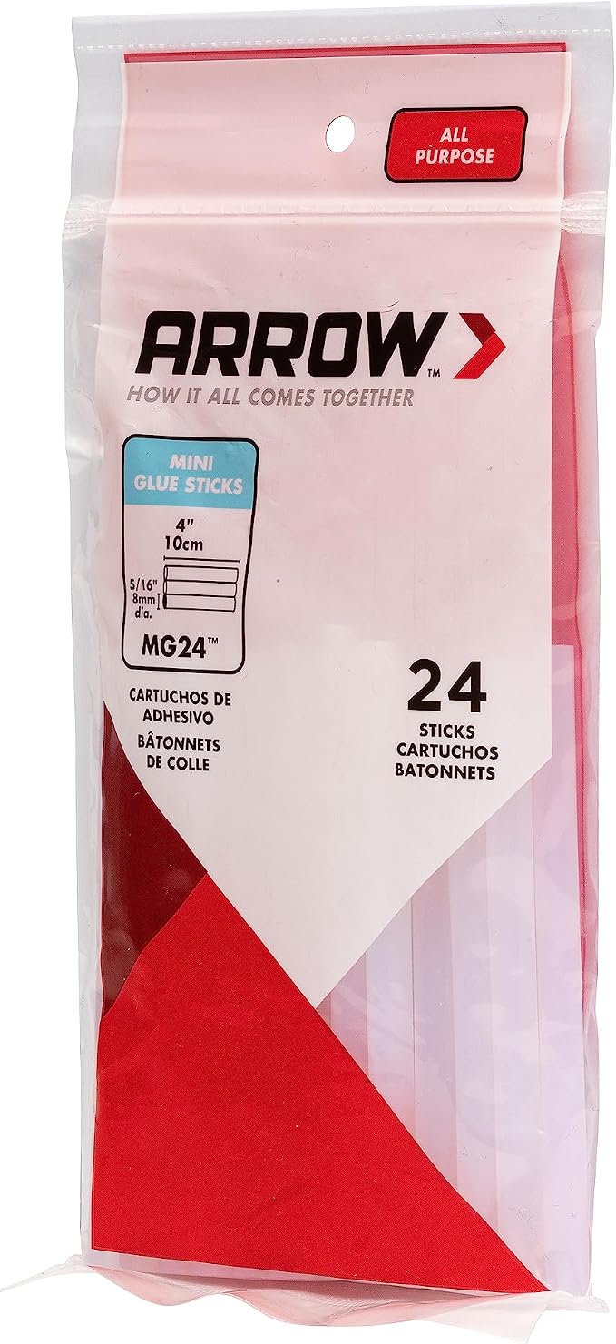 Arrow MG24-4 All Purpose Mini Glue Sticks
