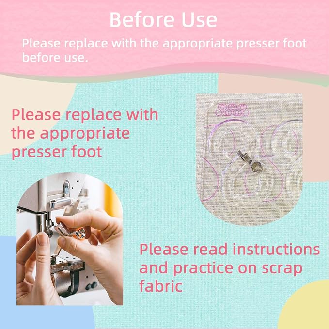 3Pcs Free Motion Quilting Templates