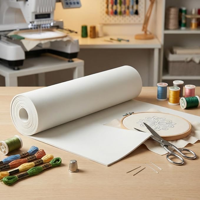 COCICA Embroidery 3D Puff Foam Roll, Bags and Hand Sewing