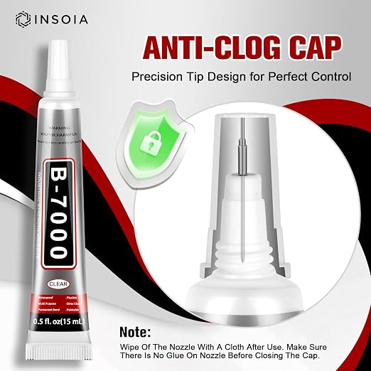 8 PCS 15ml B7000 Glue Clear