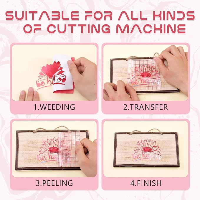 Tintnut Marble Permanent Vinyl 8 Sheets 12x10in Rose Pink Adhesive Vinyl |