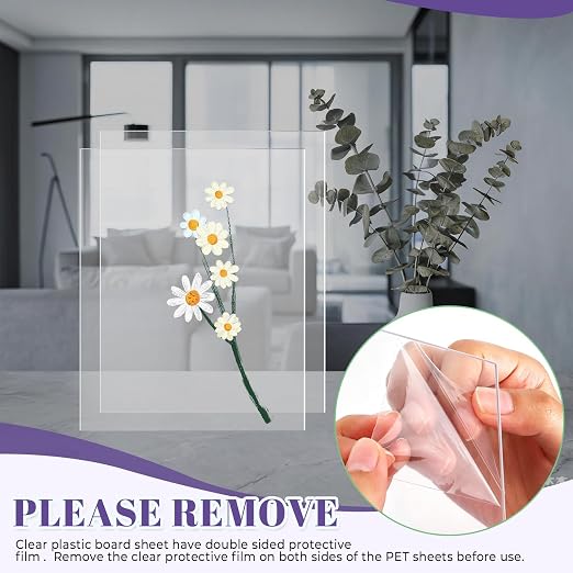 TKOnline 7 PCS Plexiglass Sheets, Invitations, Poster Frames Plastic Board