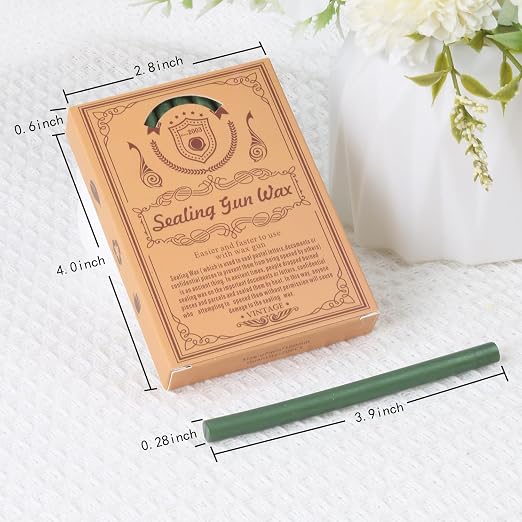 Red Gold Sealing Wax Sticks, WASOHLING 20Pcs Glue Gun Wax Seal Sticks