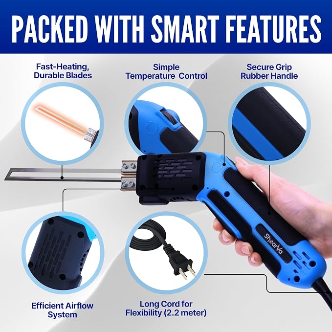 300W Electric Hot Knife Foam Cutter – Heavy-Duty Air-Cooled Styrofoam Cutting