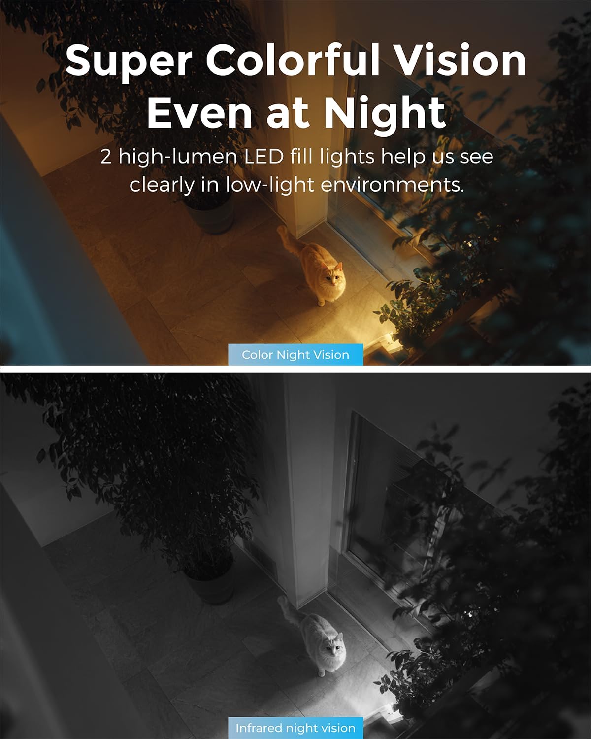 Devo CCAZ10 Security Camera 2K | Indoor &Outdoor|Baby Camera & Pet Monitor | Color Night Vision, 2-Way Audio, Live Stream, Motion Alerts & Notifications White,1 Cam