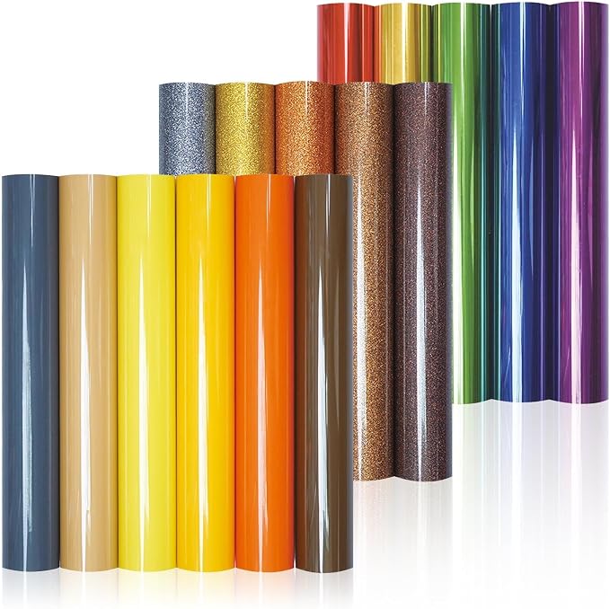 DUEUIOE Premium Glitter HTV Bundle