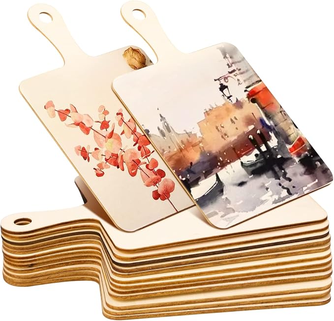 Oomcu 12 PCS Wooden Mini Cutting Board
