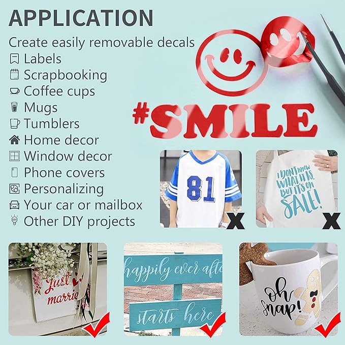 Lya Vinyl Glossy Red Permanent Vinyl, Window & Home Decal
