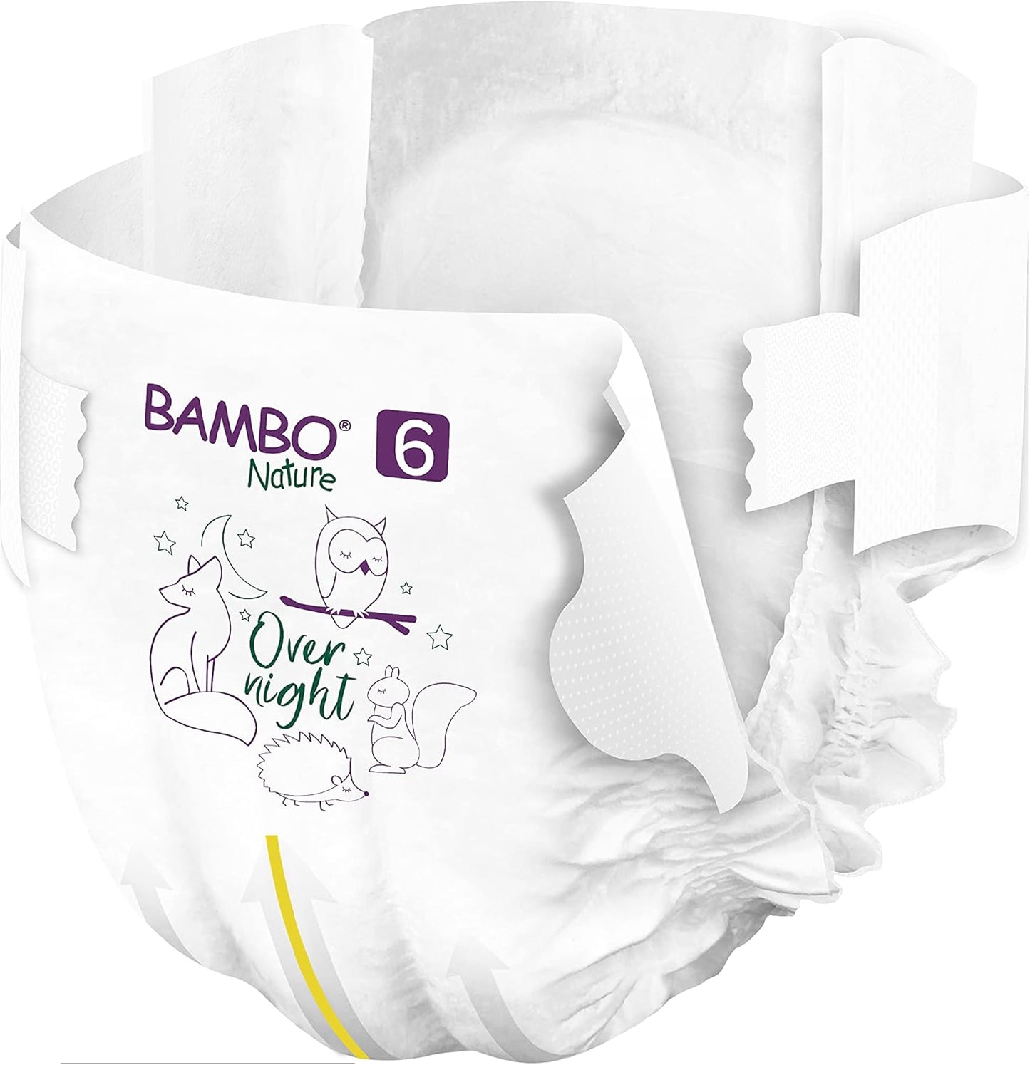 Bambo Nature Overnight Baby Diapers (Sizes 3 TO 6), Size 6, 20 Count