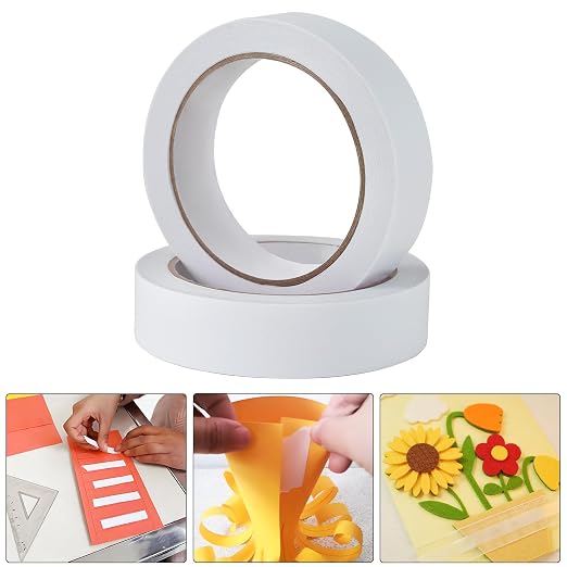 1" 2 Rolls Double Sided Adhesive Sticky Tape