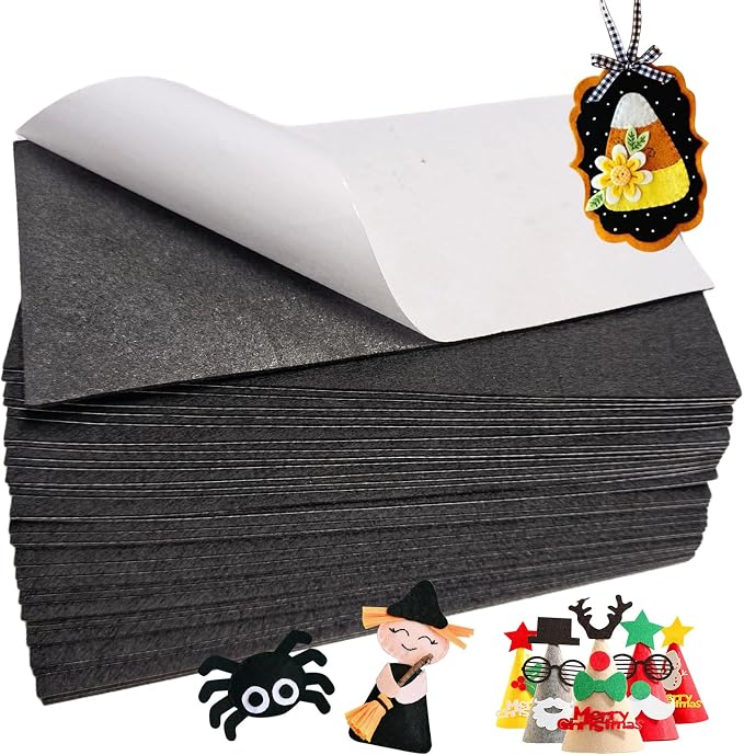Jtnohx Self Adhesive Felt Sheets, Sticky Fabric Square