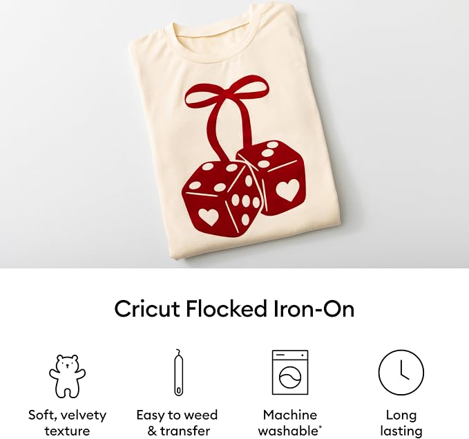 Cricut® Flocked Iron-On, Classics Sampler - 12 in x 12 in | HTV Heat Transfer
