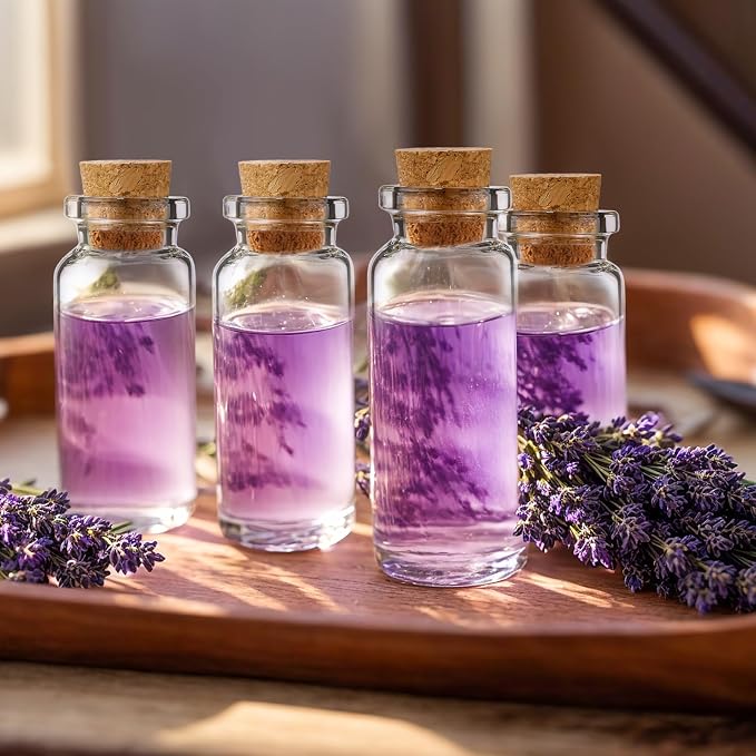 Geiserailie 45 Pcs Mini Glass Bottles