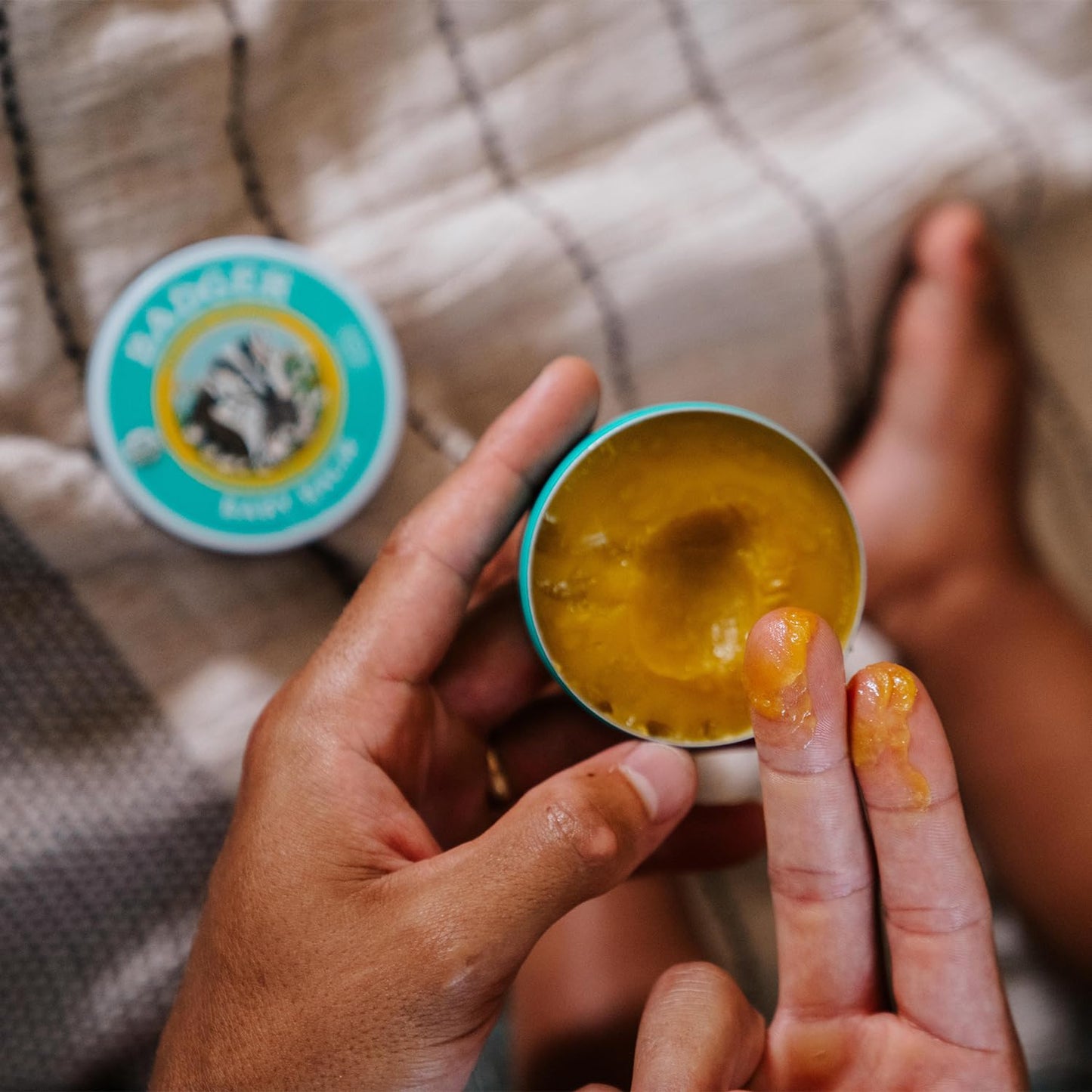 Badger Baby Balm, Organic Calendula Cream, Soothes Diaper Rash, Cradle Cap & Dry Skin, 100% Organic Baby Cream, Pediatrician Tested & Long Lasting, 2 oz Tin