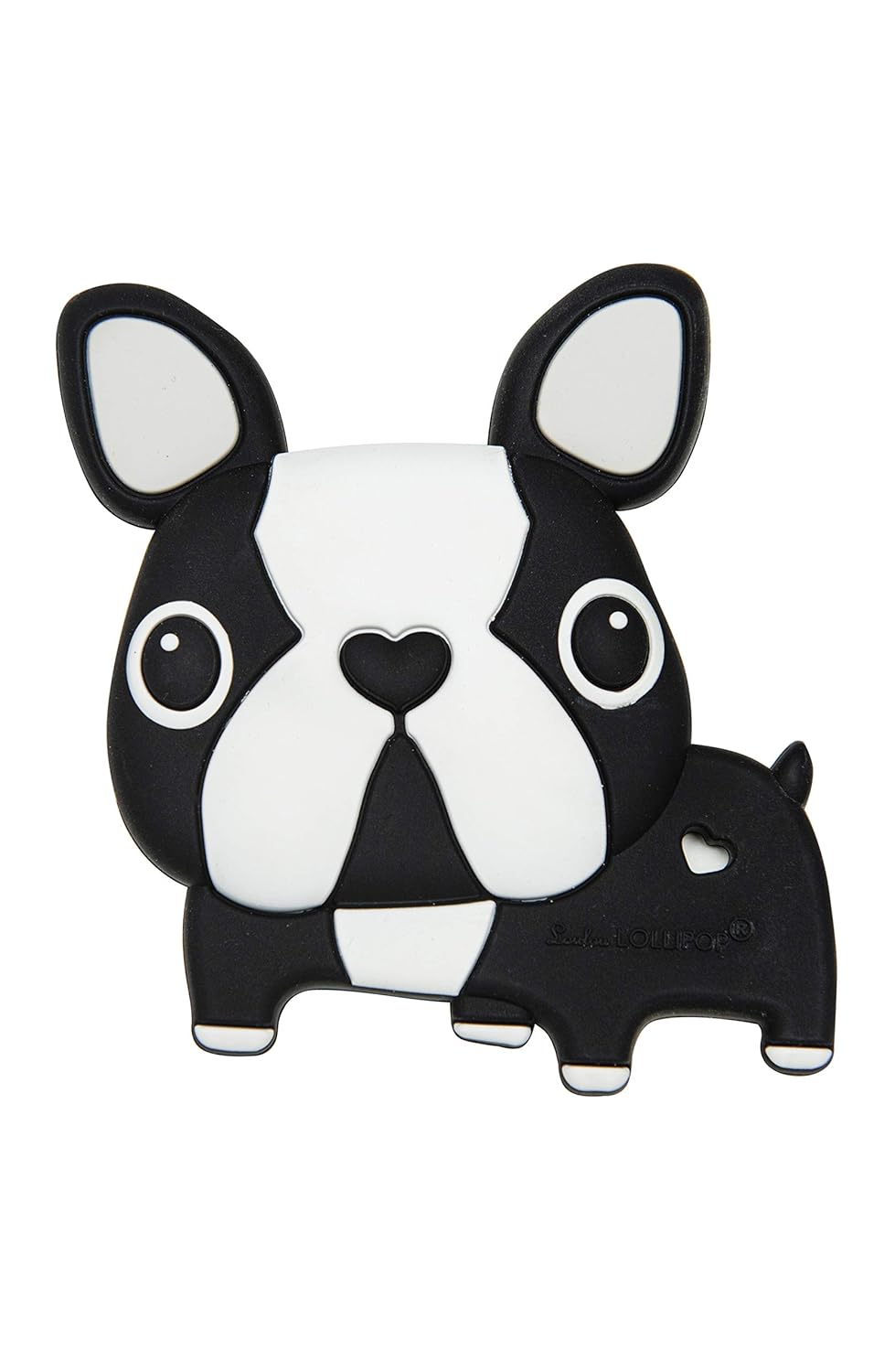 Silicone Teether – Food-Grade, BPA-Free Teething Relief Toy for Babies – Safe, Durable & Easy-to-Hold Infant Teether – Textured Sensory Toy for Soothing Sore Gums Boston Terrier