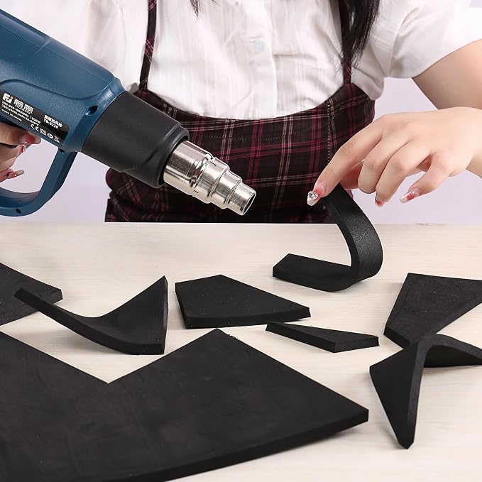 AMZQNART 3mm EVA Foam Sheets Roll 16x29.5in Black