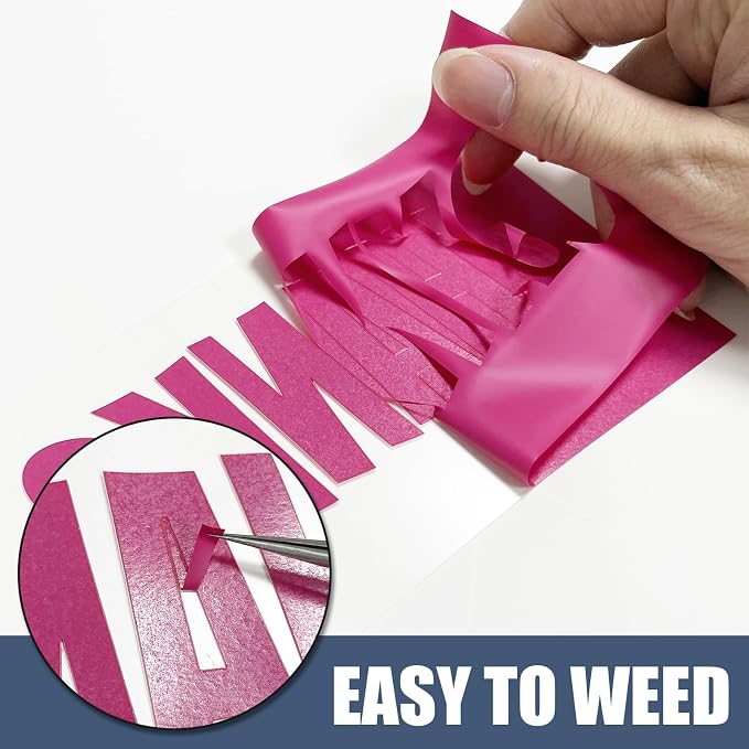 Rose Red Heat Transfer Vinyl HTV Roll 12" x 15ft. | Easy to Cut, Weed & Transfer