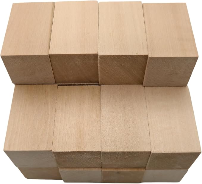 20PCS Basswood Carving Blocks, Whittling Wood Carving Kit, Unfinished Wooden