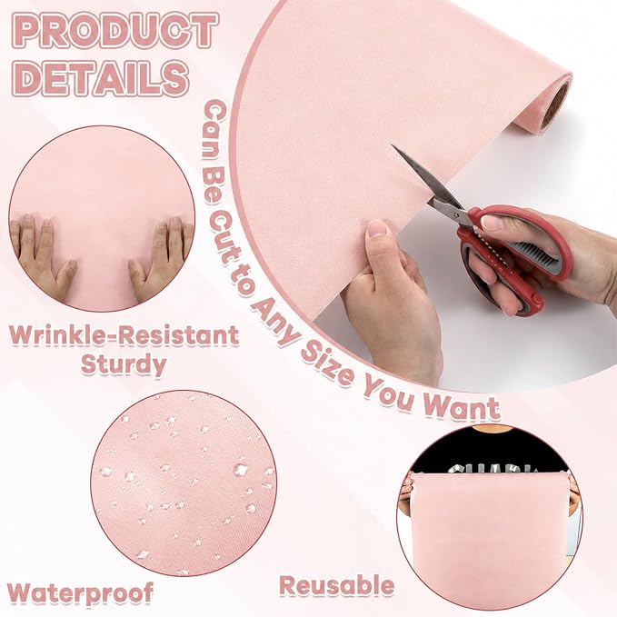 Blush Bulletin Board Paper Roll Non-Woven Fabric Bulletin Board Background