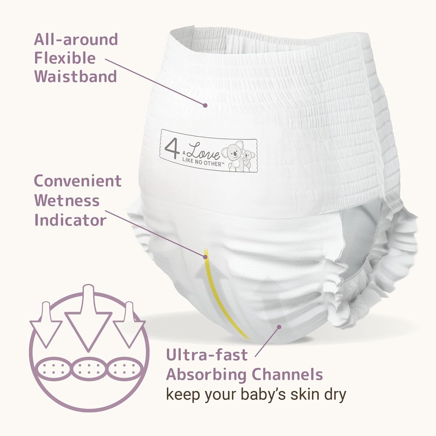 Bambo Nature Premium Eco-Friendly Training Pants, Size 4 (15-31 Lbs), 22 Count