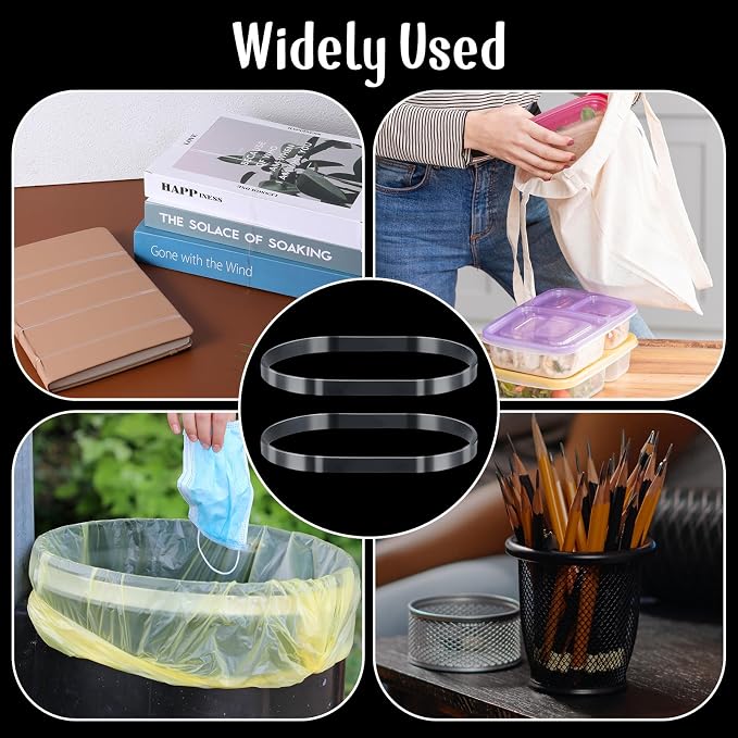 50 Pcs Clear Large Rubber Bands, Transparent High Elastic Rubber Bands