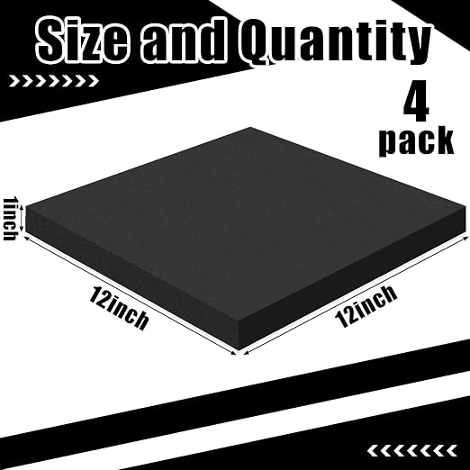 4 Pcs 1" Thick Foam Padding Sheet
