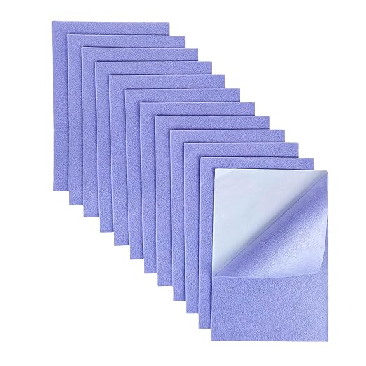 Jtnohx Self Adhesive Felt Sheets, 12 Pieces Felt Fabric