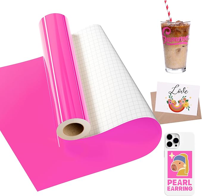 Likcut Glossy Pink Permanent Vinyl