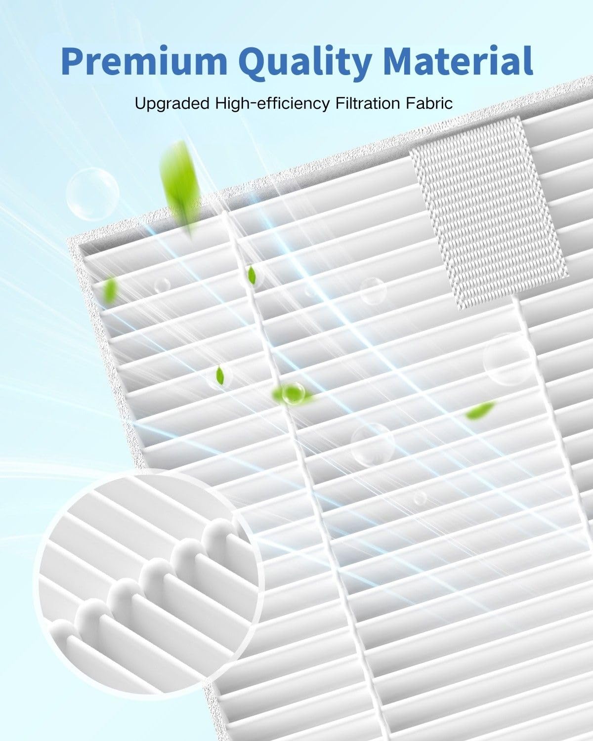 6 Pack HEPA Filter Replacement Compatible with Momcozy, Grownsy, Papablic, MOMFANN Bottle Washer, 99.97% Effective Filtration, Safe Bottle Ceaning Parts