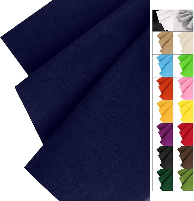 IONTACH 36" X 36" Stiff Felt Fabric 1.2mm Thick | Felt Sheet
