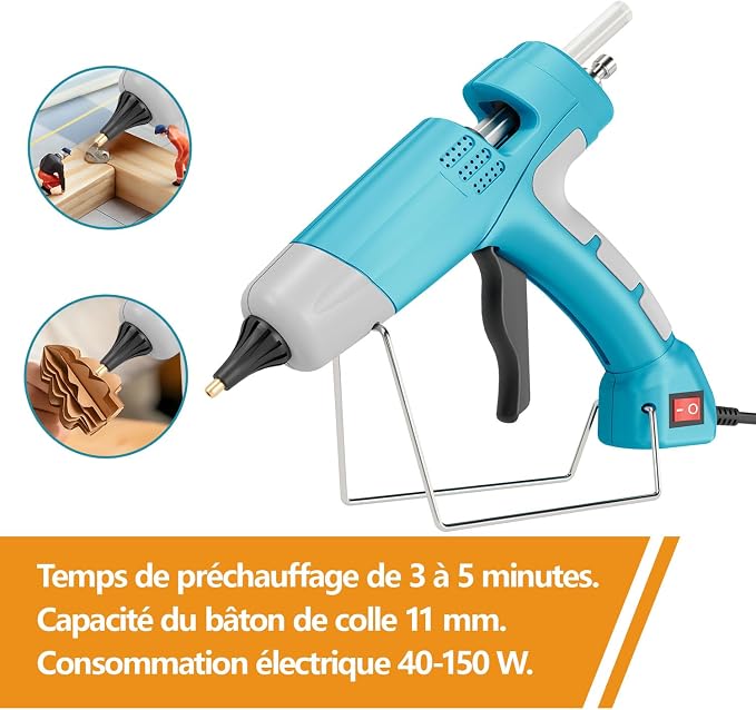 100W Hot Glue Gun Full Size Set