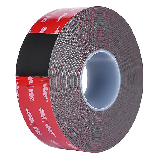 Double Sided Tape Heavy Duty, Waterproof Mounting Foam Tape, 16.5ft Length