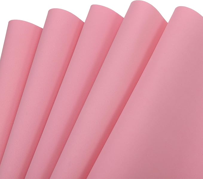 MECCANIXITY EVA Foam Sheets Light Pink 19.7 Inch x 19.3 Inch 1mm Thick Crafts