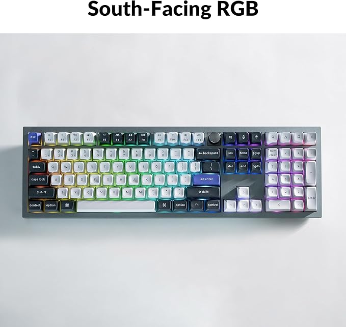 Keychron Q6 Pro Full Aluminum Wireless Bluetooth Custom Mechanical Keyboard for Mac Windows Linux, Full-Size QMK/VIA Programmable Knob KSA Double-Shot PBT Keycap Hot-Swappable K Pro Red Switch-Grey