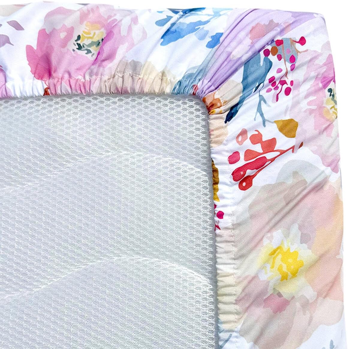 AMROSE 3 Pack Changing Pad Covers, 32" x 16" Ultra Soft Microfiber Diaper Change Table Sheets for Baby Girls, Happy Garden