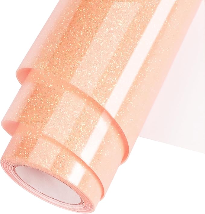 Blush Glitter HTV Heat Transfer Vinyl Roll 12inch x 5 ft