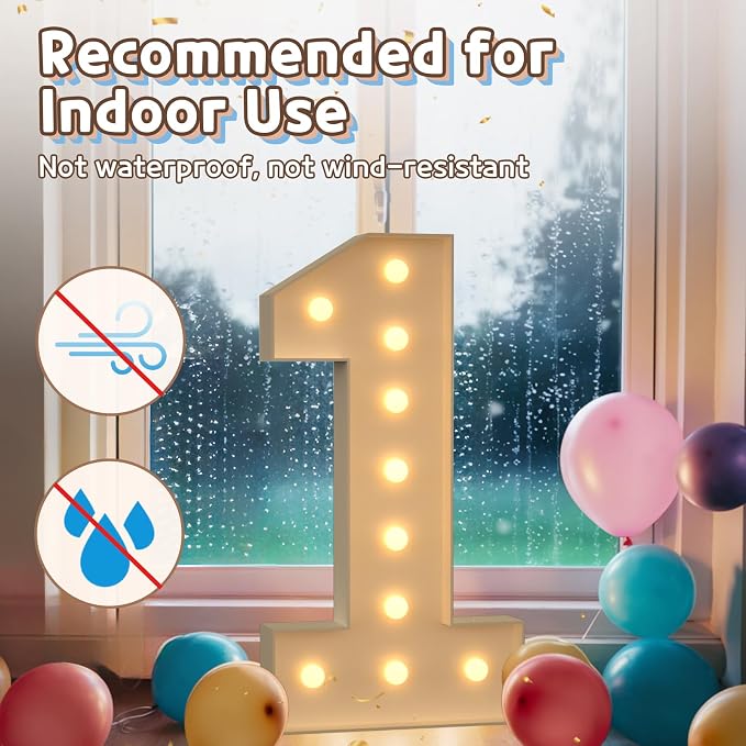 imprsv 4FT Marquee Numbers 40 Light up Number 40th Birthday Decorations Large