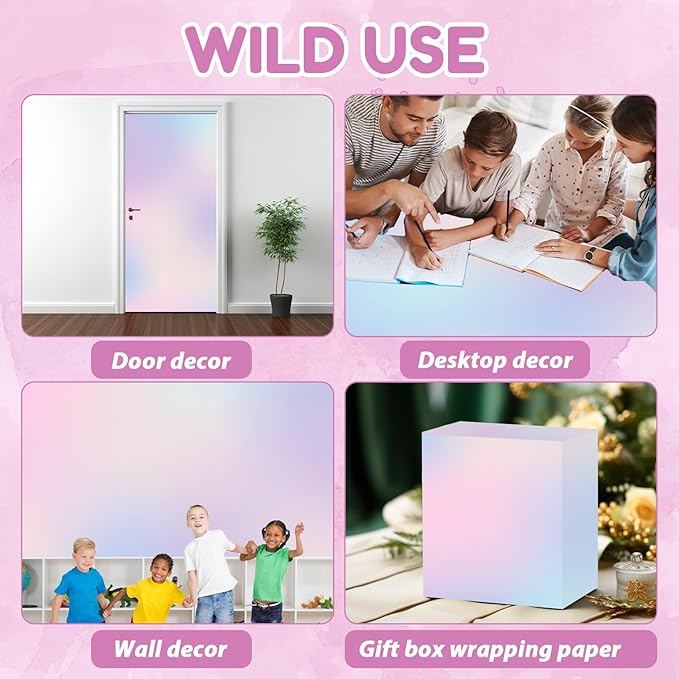 Dreamy Gradient Bulletin Board Paper Roll Pastel Gradient Bulletin Board