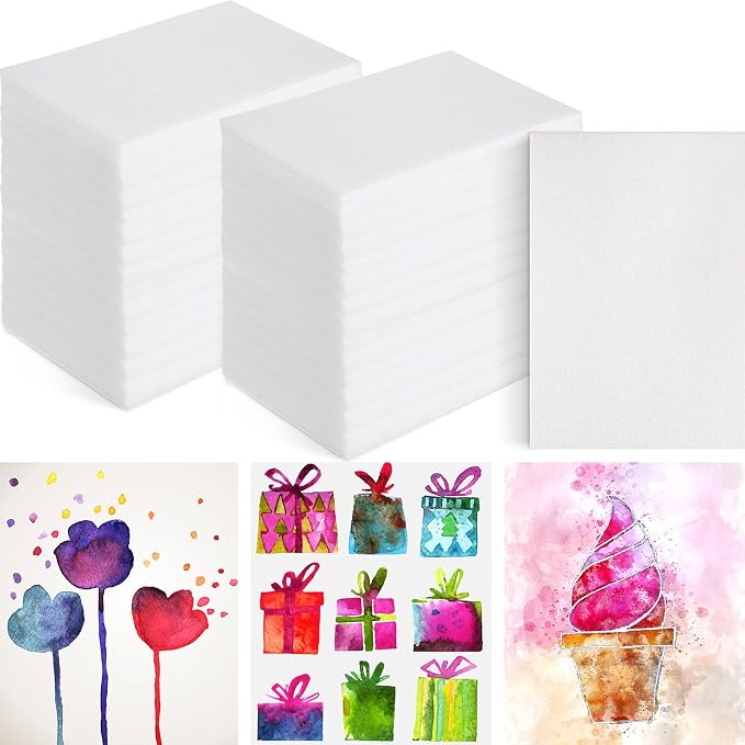 Cholemy 240 Pcs Foam Printing Plates 6 x 9 Inch Crafting White Foam Sheets