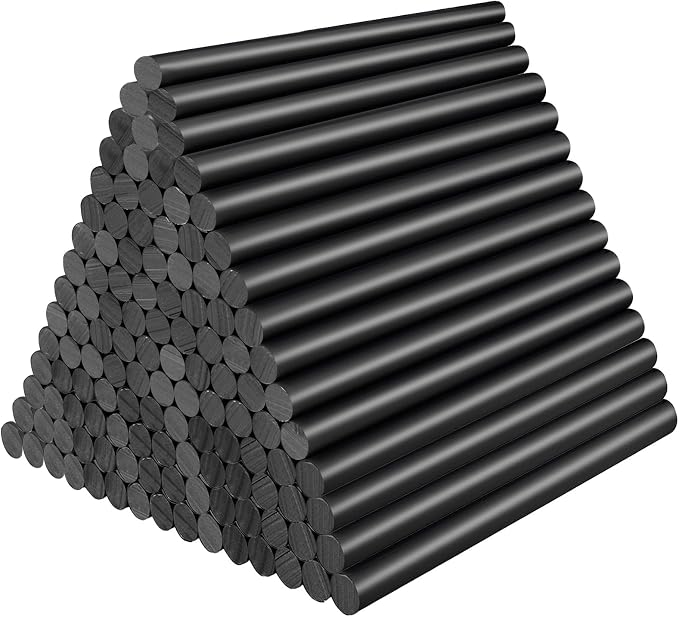 ENPOINT 120pcs Black Hot Glue Sticks Bulk, 0.27"x4" Mini Hot Glue Sticks EVA