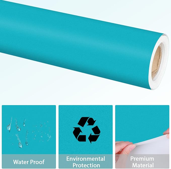Qyeahkj 17.7in x 20ft Bulletin Board Paper Roll Bulletin Board Background Paper