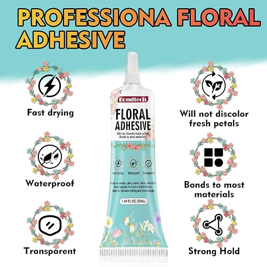 Floral Glue, Boutonnieres, Fabric and Wedding Craft Supplies, Waterproof