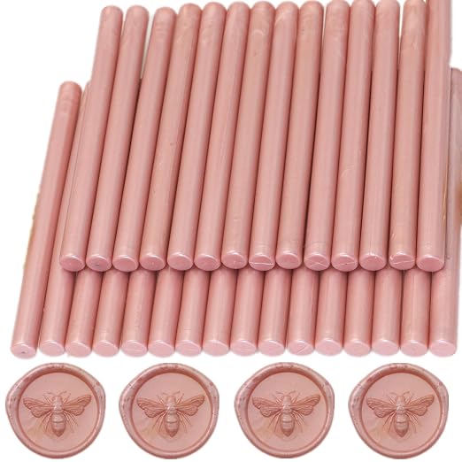 Wax Seal Sticks Rose Gold, Mini Wax Seal Gun Sticks Suit