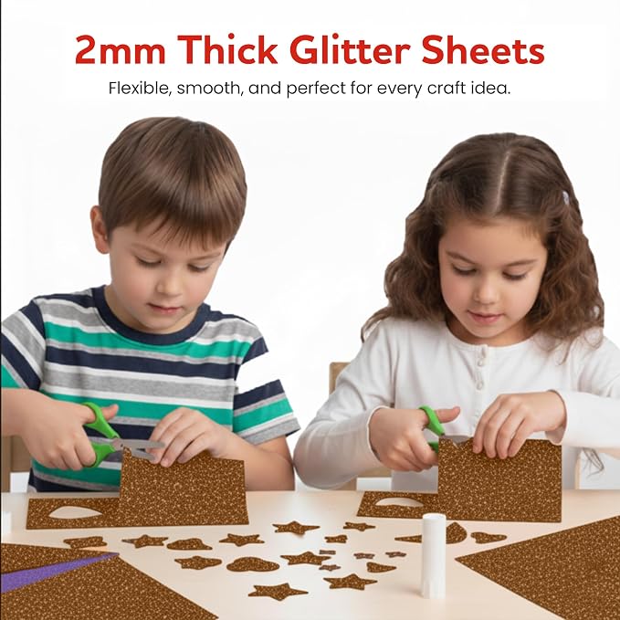 Self-Adhesive Glitter EVA Foam Sheets