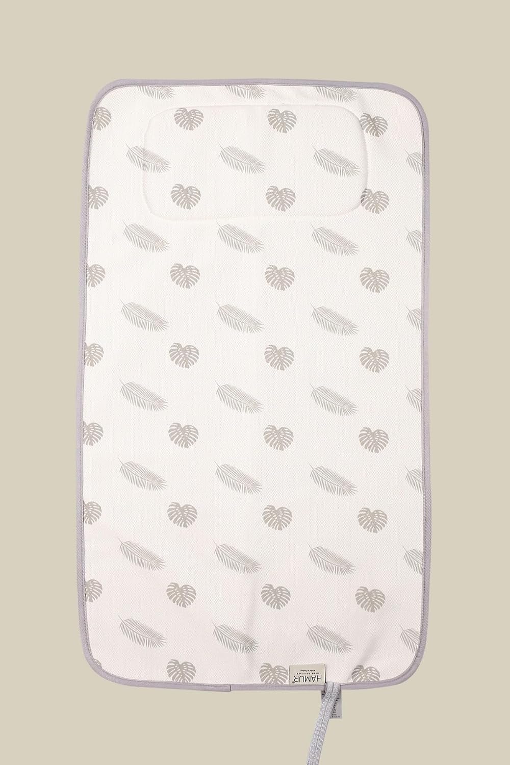 Hamur Home Portable Changing Pad – Waterproof, Washable & Easy Wipe Clean, Foldable Travel Baby Changing Mat for Diaper Bag, Compact & Lightweight, Must-Have for Newborns (Leaves Pattern)